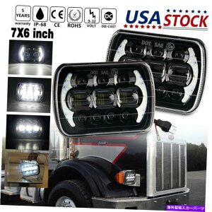 USwbhCg Black 7x6 "LEDvWFN^[wbhCgHalo for FreightLiner Truck MT-35 MT-45 MT-55 Black 7x6" LED PROJECTOR Headlight Halo For Freightliner Truck MT-35 MT-45 MT-55