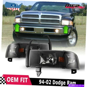 USwbhCg 94-02 Dodge RAM 1500 2500 3500 3500 3500 3500 3500 Signal Corner LampsubN/NA For 94-02 Dodge Ram 1500 2500 3500 Headlights Signal Corner Lamps Black/Clear