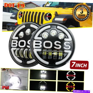 USwbhCg hbgyA7C`N[̓W[vO[JK TJ LĴ߂̃n[AO̖ڂ𓱂܂ DOT Pair 7 Inch CREE LED Headlights Halo Angle Eye For Jeep Wrangler JK TJ CJ LJ