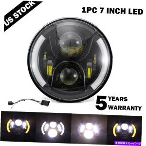 USwbhCg 7 "C`LEDwbhCgDRL^[VOiGWF̖ڂ̓n[[_rbh\I[goĈ߂7" 7" inch LED Headlight DRL Turn Signal Angel Eyes For Harley Davidson Motorcycle