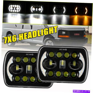 USwbhCg Chevy Express Cargo Van 1500 2500 3500pyA7x6 "LEDwbhCgXNGAubN Pair 7X6" LED Headlights Square Black For Chevy Express Cargo Van 1500 2500 3500