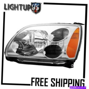 US�w�b�h���C�g 2004-2012�O�H���ڍ���pLH�N�����x�[���n���Q���w�b�h���C�g 2004-2012 MITSUBISHI GALANT Left Driver LH Chrome Bezel Halogen Headlight