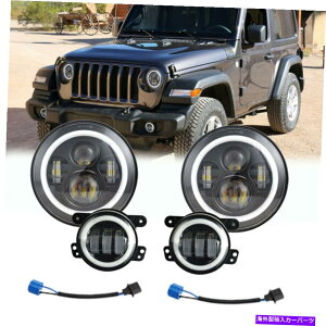 USwbhCg 2007-2018W[vE[JK LEDwbhCg+ LEDtHOCgR{LbgH4~H13 For 2007-2018 Jeep Wrangler JK LED Headlight + LED Fog Light Combo Kit H4 to H13