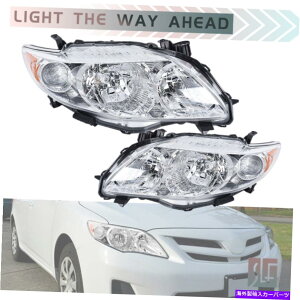 USwbhCg Headlights Headlamps Chrome 2009-2010 Toyota Corolla Left + Right Headlights Headlamps Replacement For Chrome 2009-2010 Toyota Corolla Left+Right