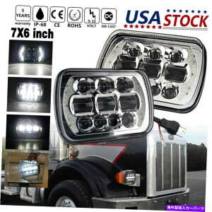 USwbhCg 2s[X7 "x 6" LEDvWFN^[wbhCghbgfor FreightLiner Truck MT-35 MT-45 MT-55 2Pcs 7"x6" LED PROJECTOR Headlights DOT For Freightliner Truck MT-35 MT-45 MT-55