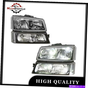 USwbhCg 2003N2006NChevy Silverado Avalanche 1500̃yAubNwbhCgNAR[i[ Pair Black Headlights Clear Corner For 2003-2006 Chevy SIlverado Avalanche 1500