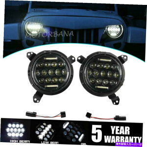 USwbhCg W[vO[JLEh7C`LEDwbhCgvWFN^[W /}EguPbg Pair For Jeep Wrangler JL Round 7Inch LED Headlights Projector w/ Mounts Bracket