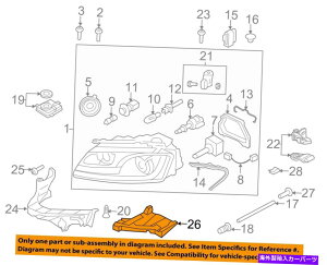 USヘッドライト AUDI OEM 08-12 S5ヘッドライトヘッドライトランプ - サポートブラケット右8T0941454A AUDI OEM 08-12 S5 Headlight Head Light Lamp-Support Bracket Right 8T0941454A