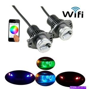 USwbhCg 24W RGB WiFiRg[E90 E91Z_05-08 BMW LED}[J[Angel Eyes Lux Halo Ring 24W RGB WIFI Control E90 E91 Sedan 05-08 Bmw Led Marker Angel Eyes Lux Halo Ring