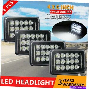 USwbhCg 4s[X4×6C`LEDwbhCgP[Xs[^[rg379 378 378 378 378 378 378 378 378 4PCS 4x6 inch LED Headlights Sealed Beam DRL For Kenworth Peterbilt 379 378 357