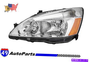 USwbhCg 2003-2007z_AR[hHO2502120̂߂̐VLThCowbhCgAZu NEW Left LT Driver Side Headlight Assembly for 2003-2007 Honda Accord HO2502120