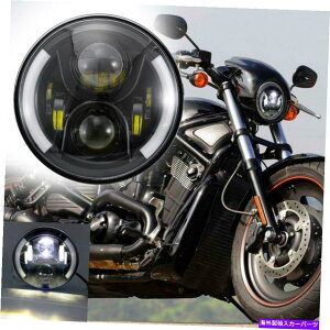 USwbhCg n[[JtF[T[{bT[̂߂̃I[goC7 "C`LEDwbhCgtBbg Motorcycle 7" Inch LED Headlight Fit For Harley Cafe Racer Bobber