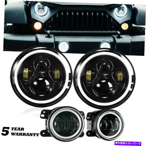 USwbhCg 7 "LEDwbhCgvWFN^[+4" FOG LIGHT "CORONADO 132gbN 7" LED Headlights Projector +4" Fog Lights For Freightliner Coronado 132 Truck