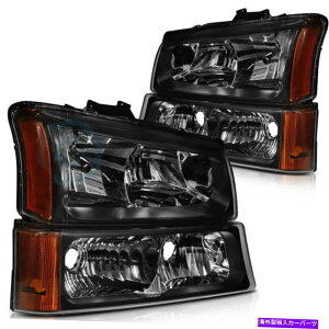 USwbhCg tBbg03-06V{[Avalanche 1500tgwbhCgAZu+E Fits 03-06 Chevrolet Avalanche 1500 Front Headlights Assembly Left + Right Sides
