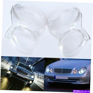 USwbhCg yAwbhCgYJo[ZfXxcENXW211 2003-2009 Pair Headlight Lens Cover Replace DIY For Mercedes Benz E-Class W211 2003-2009