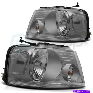 USwbhCg tBbg2004-2008tH[hF-150tgwbhCgAZu+EZbg Fits 2004-2008 Ford F-150 Front Headlights Assembly Left + Right Sides Set