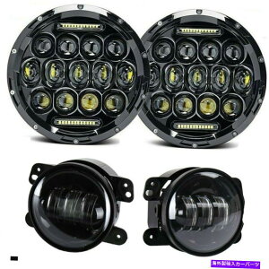 USwbhCg 7 "C`LEDwbhCgR{+tHOCgvpJEEP Wrangler JK 07-17 7"inch LED Headlights Combo + Fog Light Lamp For Jeep Wrangler JK 07-17
