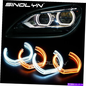 USwbhCg DTMX^CLED Angel Eyes SwitchBack DRL BMW F30 Sedan F31 Wagon Halo Lights DTM Style LED Angel Eyes Switchback DRL For BMW F30 Sedan F31 Wagon Halo Lights