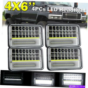 US�w�b�h���C�g GMC C4500�V�{���[C5500 Kodiak�̂��߂�DOT 4PCS 4x6 �C���`HI / LO�r�[��LED�w�b�h���C�g DOT 4pcs 4x6 Inch Hi/Lo Beam LED Headlight for GMC C4500 Chevrolet C5500 Kodiak�y���s�A���i�z