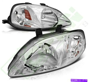 USwbhCg vWFN^[̃wbhCg1999N2000Ñz_̎s̐ʃCg΍+EɎ܂܂ Projector Headlights Fits 1999-2000 Honda Civic Front Light Pair Left+Right Side