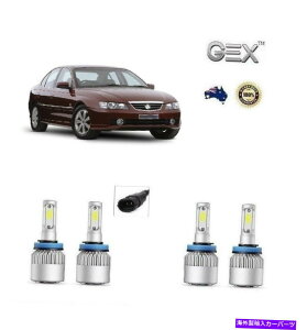 USwbhCg Holden VY CommodorevWFN^[̖邢LED̍r[ϊLbg For Holden VY Commodore Projector Bright White LED High Low Beam Conversion Kit