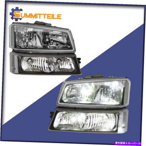 USwbhCg 2003-2006̂߂̃yAubNwbhCgAZuChevy Silverado Avalanche 1500 2500 Pair Black Headlights Assembly For 2003-2006 Chevy SIlverado Avalanche 1500 2500