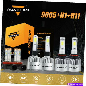 USwbhCg AUXBeam 9005 + H1 + H11R{LEDwbhCgdLbg6500KzCgHI LOr[tHOv AUXBEAM 9005+H1+H11 Combo LED Headlight Bulb Kit 6500K White Hi Lo Beam Fog Lamp