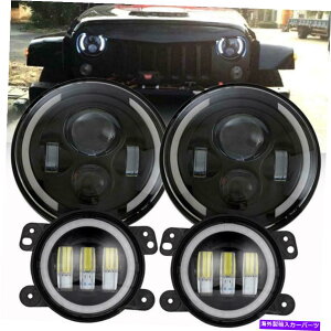 USwbhCg 7 "C`200W LEDwbhCgHI / LOr[DRL +tHOCgW[vO[JK 7"INCH 200W LED Headlight Hi/Lo Beam DRL + Fog Light For Jeep Wrangler JK