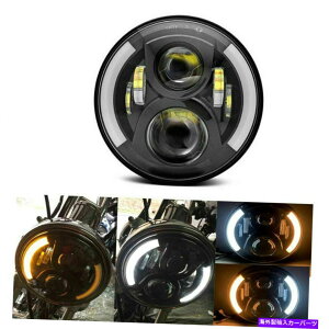 USwbhCg 7 "C`LEDwbhCgvWFN^[ubNAn[[GNgOCh\tgFLHX US 7" INCH LED Headlight Projector Black for Harley Electra Glide Softail FLHX US