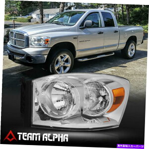 US�w�b�h���C�g FITS 2006-2009 RAM 1500/2500 [LH�h���C�o��]�N���������w�b�h���C�g�����v Fits 2006-2009 Ram 1500/2500 [LH Driver Side] Chrome Replacement Headlight Lamp