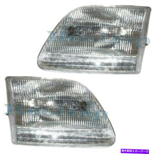 USwbhCg 97-04 FV[YgbNwbhCgwbhvwbhvCgETChZbgyA 97-04 F-Series Truck Headlight Headlamp Head Lamp Light Left Right Side SET PAIR