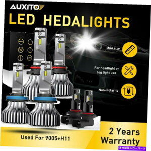 USwbhCg 6 * 9005 + H11 120W 18000LMR{N[LEDwbhCgLbgnC[r[d6000K 6*9005 + H11 120W 18000LM Combo CREE LED Headlight Kit High Low Beam Bulbs 6000K