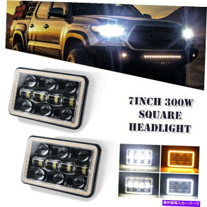 USwbhCg 2s[X7 "300W LED[NCgwbhCgtbhX|bg30000LMtHOvIt[hhCrO 2Pcs 7"300W LED Work Light Headlight Flood Spot 30000LM Fog Lamp Offroad Driving
