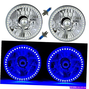 USwbhCg 5-3 / 4 "u[SMD LEDnnQdwbhCgVg̖ڂ̃NX^NAPR 5-3/4" Blue SMD LED Halo Halogen Light Bulb Headlight Angel Eye Crystal Clear Pr