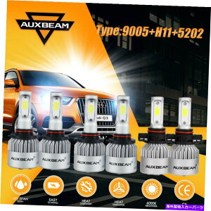 USwbhCg GMC Sierra 1500 2500 3500 -6000K LEDwbhCg[tHOdLbg For GMC Sierra 1500 2500 3500 -6000K LED Headlights High Low Fog Light Bulbs Kit