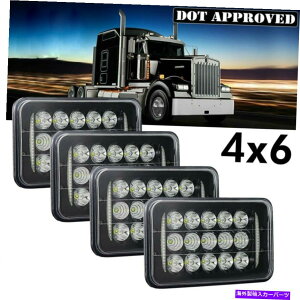 USwbhCg FreightLiner FLD120 FLD112p4PCS 4x6 '' LEDwbhCgHi / LoV[r[DRL H4 4PCS 4x6'' LED Headlight Hi/Lo Sealed Beam DRL H4 For Freightliner FLD120 FLD112