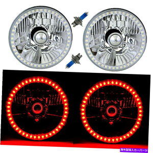 USwbhCg 5-3 / 4ԂSMD LEDnnQdwbhCgVg̖ڂ̃NX^NAPR 5-3/4 Red SMD LED Halo Halogen Light Bulb Headlight Angel Eye Crystal Clear Pr