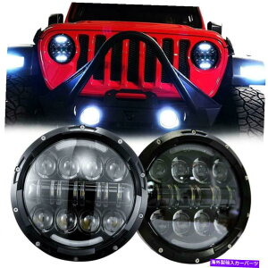 USwbhCg W[vO[JK TJԂ̃gbNHI / LOr[̂߂7C`LEDubNwbhCg 7 Inch LED Black Headlights for Jeep Wrangler JK TJ LJ CAR TRUCK Hi/Lo Beam