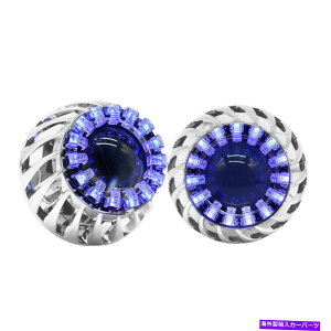 USwbhCg 2s[X2.5 "oCLZmLED / HIDwbhCgvWFN^[YW /ܓVg̖ڂ̃VEh 2Pcs 2.5" Bi xenon LED/HID Headlight Projector Lens w/ Tear Angel Eyes Shrouds