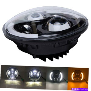 USwbhCg 7 "C`LEDwbhCgvWFN^[DRLI[goĈ߂̃n[[_CiJtF[T[{o[ 7" Inch LED Headlight Projector DRL Motorcycle For Harley Dyna Cafe Racer Bobber