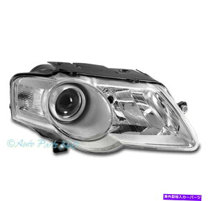 USwbhCg 06~10 VW PassatvWFN^[wbhCgwbhvvN[qRH For 06-10 VW Passat Projector Headlight Headlamp Lamp Chrome Passenger Right RH