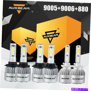 USwbhCg 6500KzCgR{AuxBeam LED̃wbhCg̓dGMC Yukon Denali 2004-2005 6500K White Combo AUXBEAM LED Headlight Fog Bulbs For GMC Yukon Denali 2004-2005
