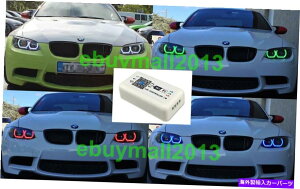 USwbhCg RGB HaloOpBMW E92N[ywifidbAvP[VRg[GWFACtbVDRL RGB Halo Ring For BMW E92 Coupe WiFi Phone APP Control Devil Angel Eye Flash DRL
