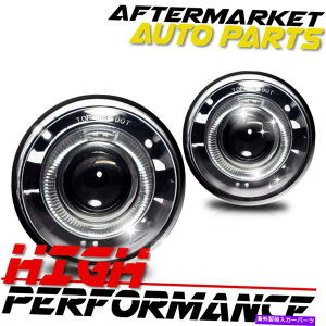 US�w�b�h���C�g 2004-2010�W�[�v�O�����h�`�F���L�[�n���[�v���W�F�N�^�[�t�H�O���C�g�N���A For 2004-2010 Jeep Grand Cherokee Halo Projector Fog lights Clear
