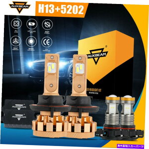 USwbhCg Jeep Patriot 2011-2017 Canbus LED̃wbhCgHI / LO +dH13 + 5202̂߂AuxBeam AUXBEAM For Jeep Patriot 2011-2017 Canbus LED Headlight Hi/Lo+Fog Bulbs H13+5202
