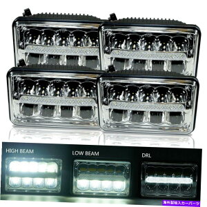 USwbhCg Chevrolet Camarô߂4pcs 4x6 "LEDwbhCgHI / LOV[r[dwbhv 4PCS 4x6" LED Headlights Hi/Lo Sealed Beam Bulb Headlamps For Chevrolet Camaro