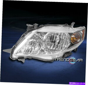 USwbhCg 09-10g^J[wbhCgwbhvN[hCo FOR 09-10 TOYOTA COROLLA REPLACEMENT HEADLIGHT HEADLAMP CHROME DRIVER LEFT SIDE
