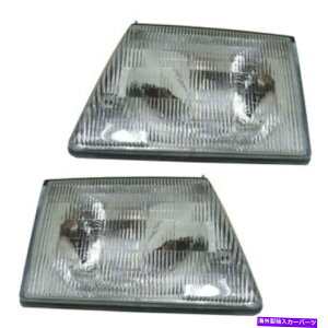 USwbhCg 92-96 EV[YowbhCgwbhvwbhCgvETChZbgyA 92-96 E-Series Van Headlight Headlamp Head Light Lamp Left & Right Side SET PAIR