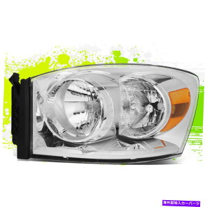 USwbhCg hbWRAM 1500 2500 3500 07-10N̂߂̍HX^C̃nQwbhCg Factory Style Halogen Headlight for Dodge Ram 1500 2500 3500 07-10 Chrome Left