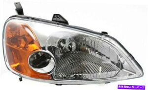 USwbhCg 2001-2003z_VrbN̂߂̉EȑwbhCgwbhv Right Passenger Side Headlight Head Lamp for 2001-2003 Honda Civic